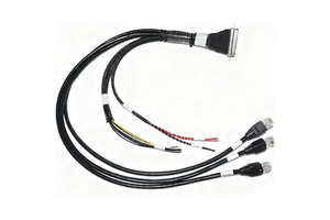 Custom Electronic Industrial Cable Assembly Wire Harness Tin Plated Copper Multi RJ45 Adapter Connector 1 Meter 220V Equipment
