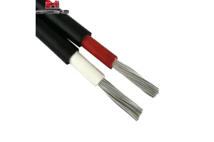 Tinned Copper XLPO Solar Power Cable 62930 IEC131 2x4 Mm2 Twin Core Flexible Waterproof Low Voltage DC 1500V