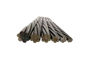 ASTM A416 9.53mm 12.7mm 15.24mm 1860MPa PC Strand Low Relaxation 7-Wire Prestressed Steel Strand for Building