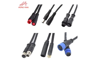 Customization Molded Cable M8 M12 M16 M19 IP65 IP67 IP68 IEC 2-9Pins Electrical Waterproof Connector Cable