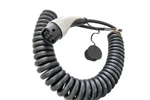 7KW Type2 Spiral EV Charging Cable 32A 1Phase 5meter 62196-2 Plug New Condition