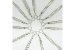 Automotive Grounding Braided Engine Harness Insulated Copper Wire Terminal Featuring PVC Nylon Rubber PTFE for Vehicle