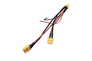 Xinya Soft Red-black Silica Gel 60 Terminal Tinned Copper 250V JST/Molex Battery Adapter Harness Power Connection Cables for AI