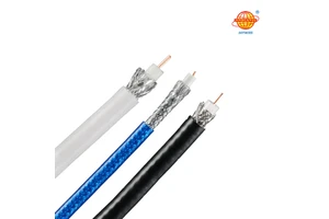 JINHUANYU Ht Industrial Buyers Coaxial Cables 1 Conductor Solid Polyethylene Insulated Aluminum Mylar Shield PVC Sheathed Copper