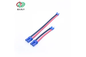 Ec5 Energy Storage Power Battery Protection Silicone Cable 10Awg Electric Vehicle Pair Plug Sleeve Wiring Harness Custom