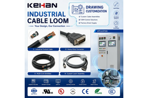 China Wiring Harness Manufacturer Customize Cable Assembly OEM Industrial Control Cable Electronic Cable Loom Assembly