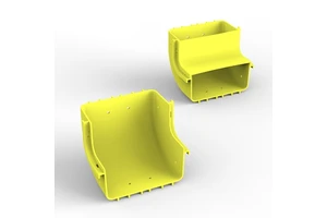 150 mm ABS Yellow Self-extinguishing Flame Retardant Fiber Optic Cable Tray Concave System for Data Centers Yavuz Pano