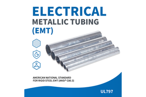 Hot Dip Galvanized Steel EMT Rigid Cable Conduit UL797 Certified MECH Brand