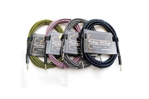 Wholesale Factory 3m 6m 10m 6.35 Instrument Electric Guitar Cable in Stock