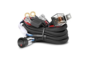 60W Power Handling 98 Inch Dual Outputs LED Fog/Driving Lights Wire Harness with Toggle Switch