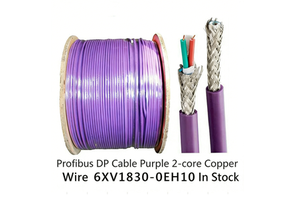 PROFIBUS-DP Communication Bus Cable, Model 6XV1830-0EH10, Twisted Pair Industrial Cable 1m