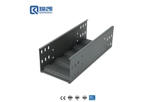 Powder Coated RAL 9005 Corrosion Resistant High Load Capacity Heavy Duty Cable Trunking For Long Term Use