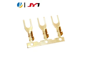 Factory Direct Sales 3.7mm Y-shaped Brass Crimp Terminal Connector Wire And Cable Electric Motorcycle