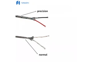 Industrial High Temperature Resistance Fiberglass Insulated Stainless Steel Shielded K-Type Compensating Thermocouple Wire