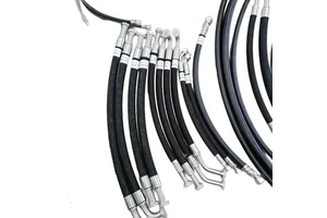 Factory Direct Supply Excavator Hydraulic Oil Pipe Steel Wire Braided Hose Assembly Accessories High Temperature Resistance