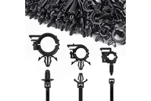 Self-Locking Straps Cable Zip Tie Universal Car Wire Loom Routing Clips for Sedan UTV Engine Bay Push Mount for Easy Routing New