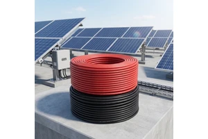 TUV Approved DC Solar Cable 4mm 6mm 10mm PV Wire Tinned Copper Photovoltaic Cable for Solar Panel