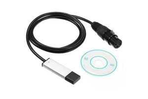 FTDI USB RS485 XLR 3P Lighting Control Cable for DMX512 DMX400 Freestyler QLight for Stage Lighting Control Config Cable