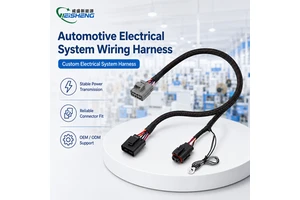 Custom Automotive Plug-and-Play Wiring Harness with Braided Sleeve & Control Module for Vehicle Electrical Upgrade