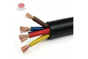 Weather Resistant Heavy Duty Low Voltage 450/750V Flame Retardant V-0 Building Construction Copper Conductor Rubber Cable