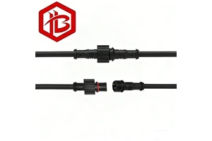 Customize 2 3 4 Pin M15 WITH CABLE PANEL MOUNT PLUGWaterproof Cable Connector