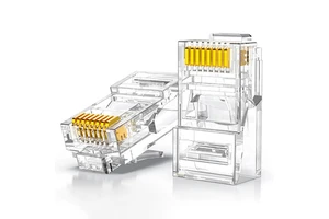 8P8C UTP RJ45 Connectors Network None Pass Through Connector Factory Price for Cat5e Cat6 Ethernet Cable