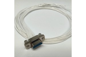 YMYS J30J Aerospace Grade Aviation Plug & Socket Connector 15-Pin 50cm Cable (Micro Rectangular D-Sub)