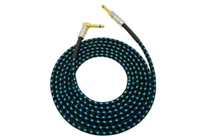 1/4" TS Mono 6.35mm Male to Male Stereo Adapter Electric Guitar Accessories OFC Low Noise Instrument Guitar Cable