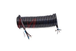 Special Flat Telescopic Copper Conductor Spiral Cables for Stage Machinery Equipment Power Spring Cables PU Jacket Kai Mei Cable
