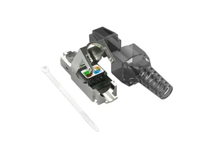 Factory Price Network Ethernet Keystone Jack Toolless Plug Shielded Cat6a Rj45 Stp Keystone Jack Modular Plug