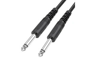 6.35mm to 6.35mm Instrument Cable, 1/4 Inch Male to Male TRS Stereo Audio Jack for Electric Guitar, Bass, Amplifier, Speaker