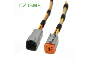 MingXin Custom 6 Pin Shielded Wiring Harness CE RoHS Factory for Car AC System Copper Core Shockproof Durable