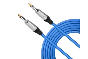 Factory Price High Quality 6.35mm 1/4 Pulg Right-Angled Electric Guitar Cable 24Awg Low Noise PVC Double Shield Cable Guitar