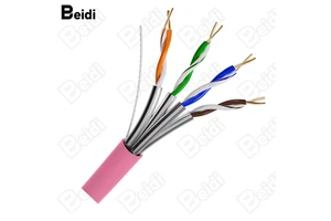 BEIDI Good Quality Lan Cable Utp Ftp Cat6a 23awg Cat6a FTP Network Cable Cat6a Ftp Cable 1000ft Box For Network