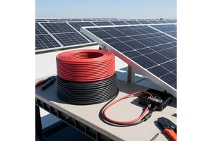 TUV Certified 4mm2 6mm2 DC Solar Cable XLPO Insulation Tinned Copper PV Wire for Solar Panel System