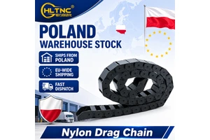 Free Shipped Poland Shipped Nylon Drag Chain 25x50mm Bridge Type Cable Carrier Track For CNC Router 3D Printer