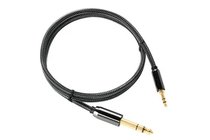 Professional 3.5mm to 6.35mm 3pin Audio Cable Male to Male Gold Plated 6.35mm to 3.5mm Guitar Audio Cable