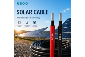 TUV Certified Solar Cable PV1-F 4mm2 6mm2 DC Solar Power Cable for Photovoltaic System