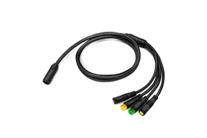 Electric Bike 1T4 1T5 Waterproof Extension Cable for Controller Light Brake Throttle Display E-Bike Cable Conversion Accessories