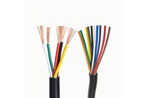 3 4 5 6 7 8 10cores PVC Copper Cable Flexible Industrial Control Cables 0.2mm 0.25mm 0.3mm 0.35mm 0.5mm AWG22, AWG24 AWG23 AWG20