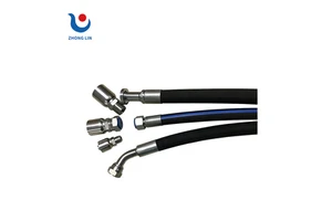 4-6 Layer Wire Braided Hydraulic Rubber Hose for Oil & Fuel Transfer - Corrosion Resistant