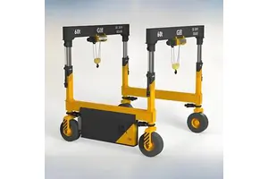 New Electric Pneumatic 30 Ton Mini Mast Rubber Tire Wire Rope Hoist Lever Hand Chain Metal IP66 Protection Remote Control