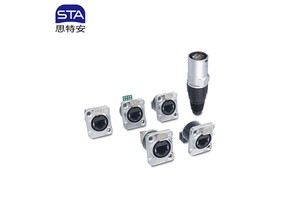 Wall Panel Cable Mount Industrial RJ45 D Type Rj45 Female To PCB/HP Socket Network Pass Through Ethernet EtherCon Connector