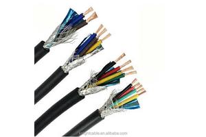 Multi-core Shielded PVC Cable RVVP 0.5mm 1.0mm 3-10 Core Anti-interference Control Signal Cable 100m