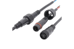 AOHUA Solar Led Lamp Male Female Plug Waterproof 5 Pin Connector for Cable