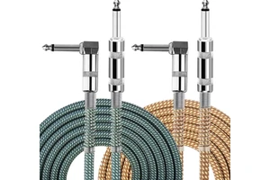 90 Degree CABLETOLINK Guitar Cable 10ft Electric Instrument Bass AMP Cord for Electric
