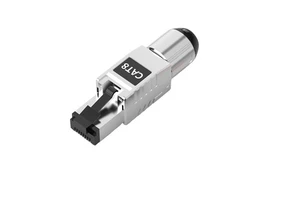 ZHEFAN Rj45 Tool-free Modular Plug Cat8 Connector 8p8c Zinc Alloy Shielded Tool-less Shielded Cat7 Field Connection Modular Plug