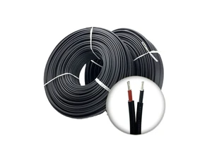Waterproof Tinned Copper Solar Pv Cable Wire 62930 IEC131 2x4mm2 6mm2 10mm2 Double Parallel
