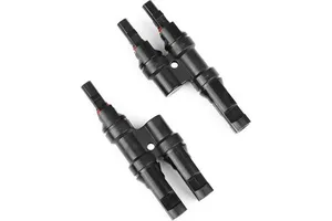 Solar Branch Connectors Waterproof Solar Panel Cable Connectors 1 Pair of Y Connector for Connecting Solar Panels FMM+MFF 30A
