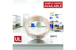 MGT High Temperature 450°C Mica Wrapped Fiberglass Braided Wire - Fire Resistant Nickel Plated Copper Cable For Heaters